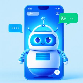 Ein Chatbot auf einem Mobiltelefon