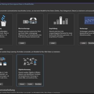 ML.Net Model Builder in Visual Studio