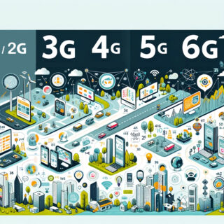 Das neue Bild, das die Entwicklung der Mobilfunkgenerationen von 3G bis 6G vergleicht, wurde erstellt und ist jetzt verfügbar. Es zeigt die verschiedenen Generationen mit klaren Symbolen und lesbarem Text, um ihre Evolution zu veranschaulichen.