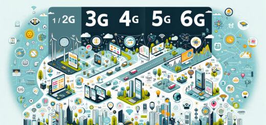 Das neue Bild, das die Entwicklung der Mobilfunkgenerationen von 3G bis 6G vergleicht, wurde erstellt und ist jetzt verfügbar. Es zeigt die verschiedenen Generationen mit klaren Symbolen und lesbarem Text, um ihre Evolution zu veranschaulichen.