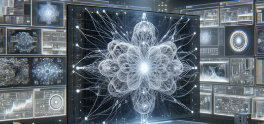 Ein Bild im Querformat, dass den Vorgang des Deep Learnings von KI Anwendungen darstellt.