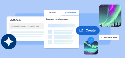 Google Chrome mit AI / KI Funktionen.