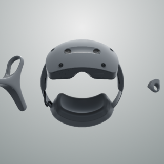 XR-Head-Mounted-Display und Controller