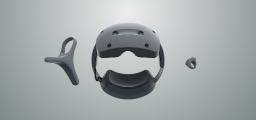 XR-Head-Mounted-Display und Controller