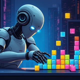 Roboter spielt Tetris