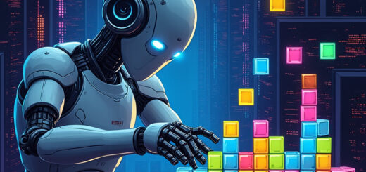 Roboter spielt Tetris