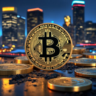 erstelle ein passendes Bild zum Thema: Detroit setzt auf Krypto: Die Rolle von Kryptowährungen und digitalen Währungen