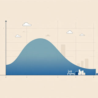 Diagramm mit einer anfangs steigenden, dann abflachenden und zuletzt leicht abfallenden Kurve, die das Prinzip des Ertragsgesetzes („diminishing returns“) visualisiert.