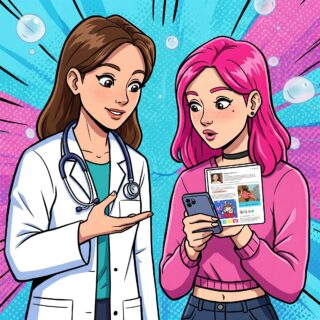 Influencerinen und Ärtze arbeiten Hand in Hand zur Gesundheitsvorsorge