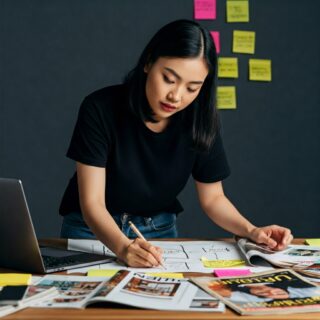 Ein Kreislaufdiagramm des Design Thinking Prozesses, der mit Empathie beginnt. Es zeigt eine Person, die Nutzer beobachtet und deren Bedürfnisse und Wünsche erforscht. Aus diesen Erkenntnissen entstehen Ideen, die in Prototypen umgesetzt werden. Diese Prototypen werden mit Nutzern getestet und weiterentwickelt, bis eine passende Lösung gefunden wird.