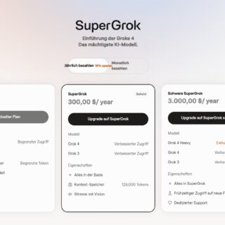 Grok4 Preisliste