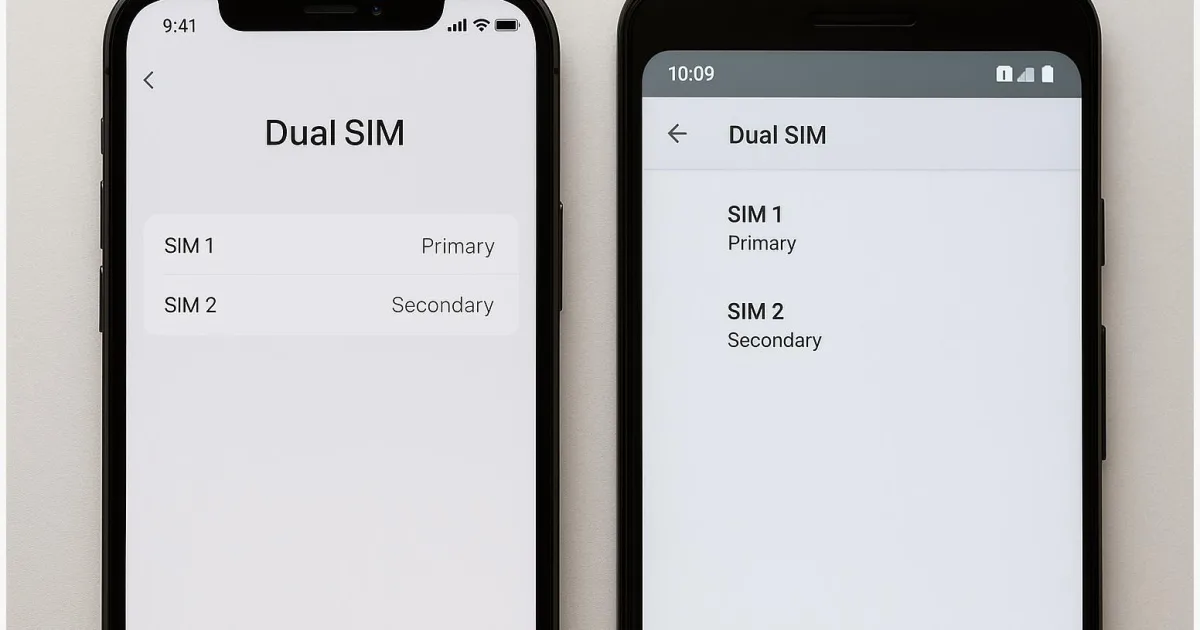 Dual‑SIM auf iPhone & Android einrichten: Nummern, Daten, Anrufe