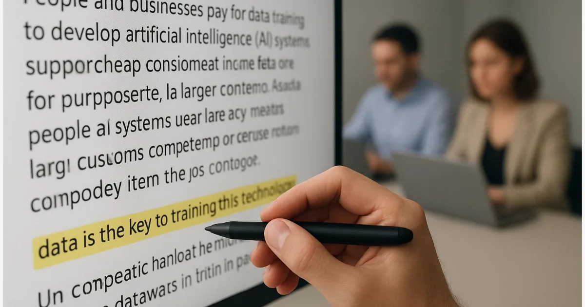 Milliardenmarkt KI‑Daten: Warum Menschen fürs Training zahlen