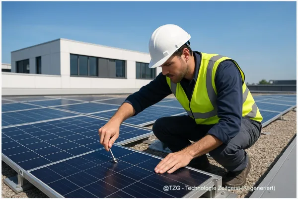 Solarmodule auf Flachdächern: Wer darf montieren?