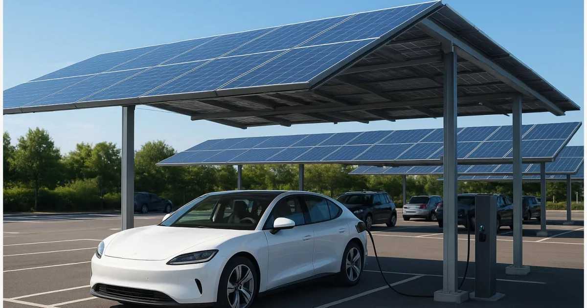 Solar‑Carports für E‑Autos: Schnell installierte Lade‑Canopys im Überblick