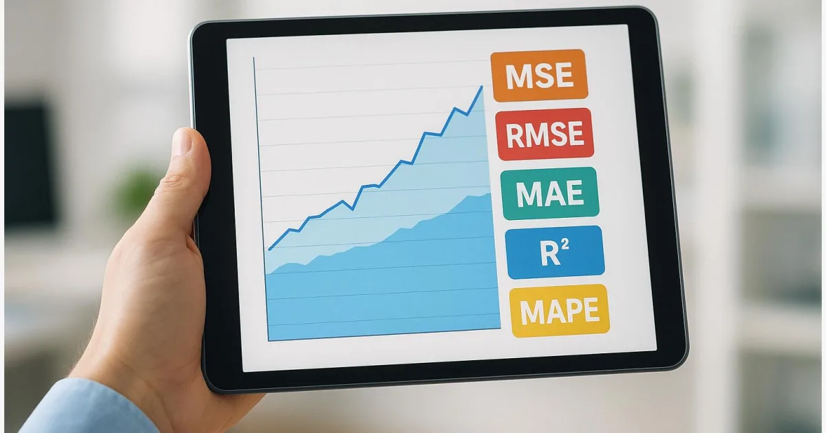 Regression leicht erklärt: MSE, RMSE, MAE, R² & MAPE verständlich
