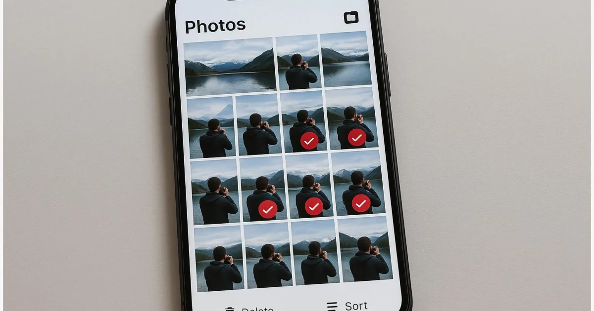 Smartphone‑Fotos aufräumen: Duplikate finden, löschen und automatisch sortieren