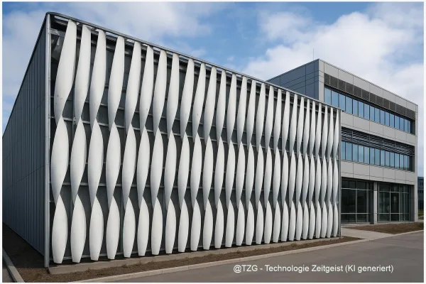 Erstes Parkhaus aus recycelten Windrotorblättern in Schweden