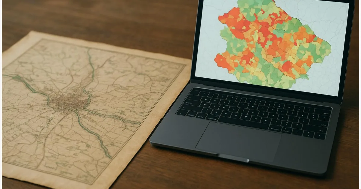 Wie Machine Learning historische Karten den Landnutzungswandel sichtbar macht