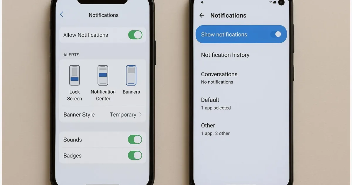 So verwaltest du Benachrichtigungen auf iPhone & Android – Schritt‑für‑Schritt