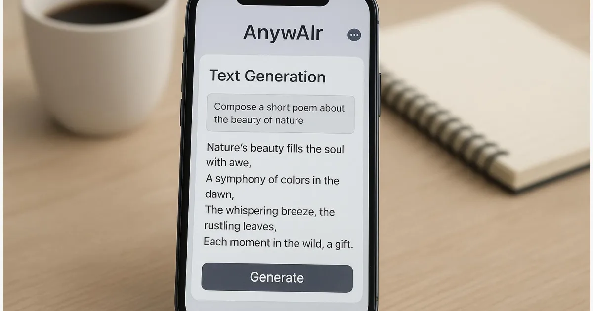 Lokale KI auf dem iPhone: Wie AnywAIr Sprachmodelle offline nutzt