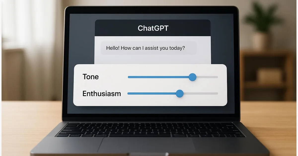 ChatGPT: So stellst du Ton, Wärme und Enthusiasmus der Antworten ein