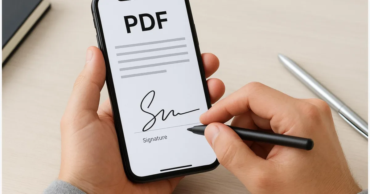 PDF auf iPhone & Android unterschreiben: Schritt‑für‑Schritt (gratis)