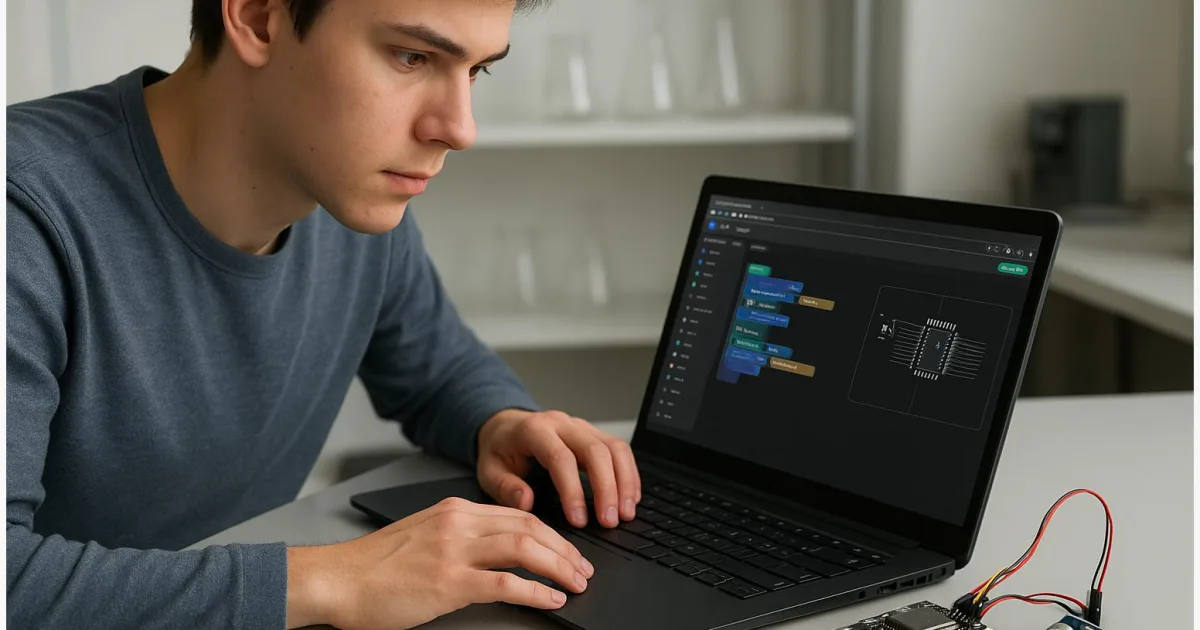 Robotik ohne Hardware lernen: Simulator, KI & Ultraschall‑Projekt