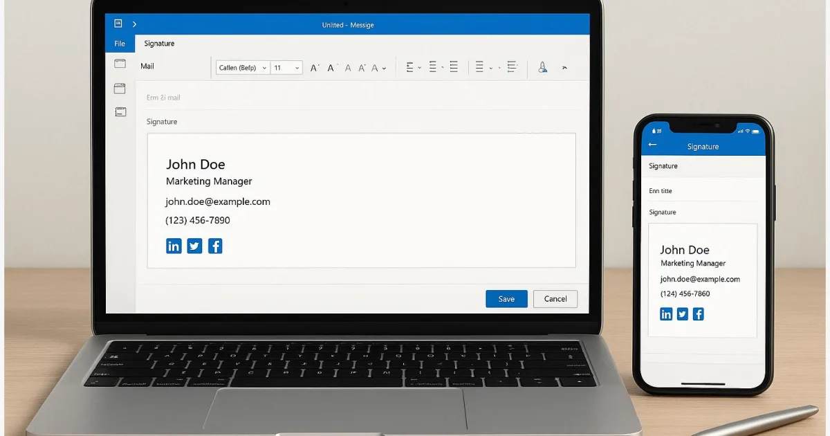 Outlook-Signatur erstellen: Schritt-für-Schritt für PC, Mac & Smartphone