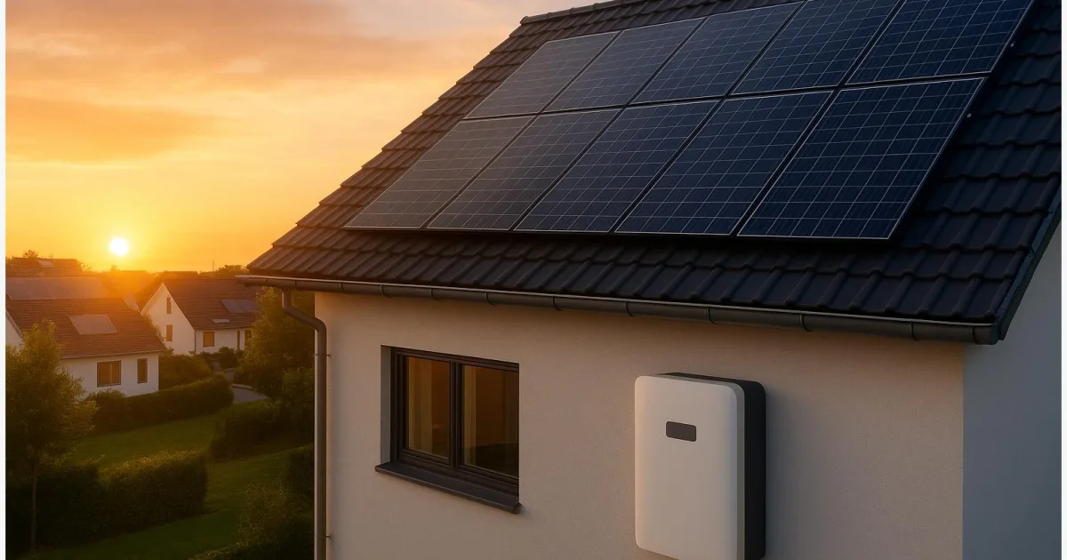 Solarstrom mit Speicher: Warum Solar‑plus‑Batterie jetzt zum Gamechanger wird
