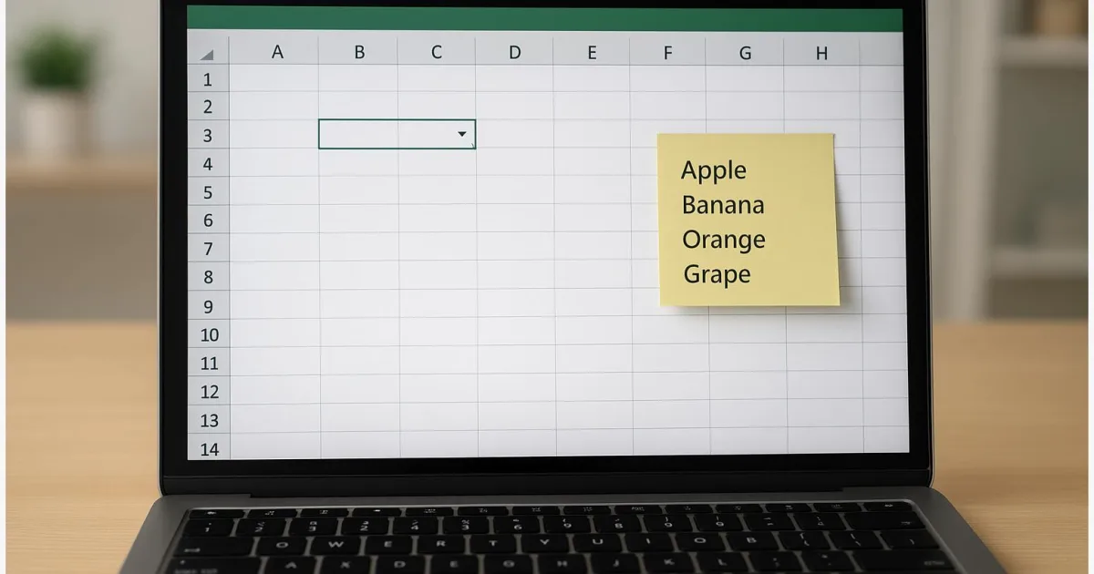 Excel: Dropdown-Liste erstellen – Schritt-für-Schritt mit Datenüberprüfung
