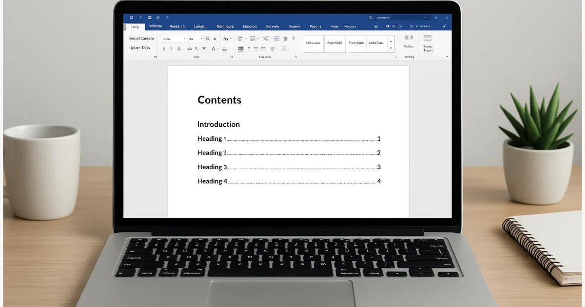 Word: Inhaltsverzeichnis automatisch erstellen und aktualisieren