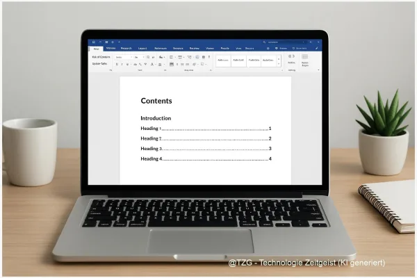 Word: Inhaltsverzeichnis automatisch erstellen und aktualisieren