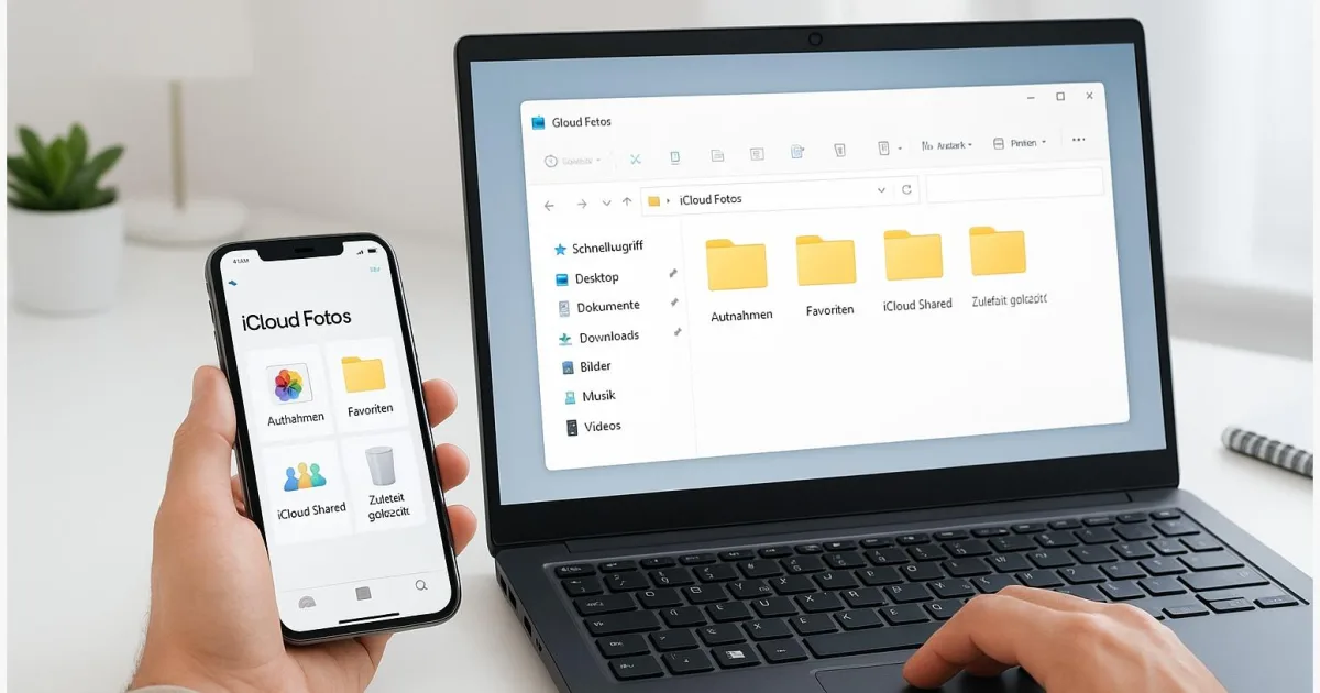 iCloud Fotos einrichten: Backup aktivieren, Speicher sparen & PC-Download