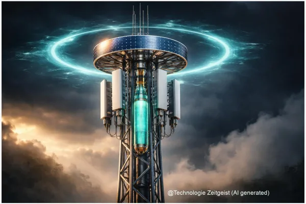 Mobilfunkmasten mit Solar und Wind: Wie KI Funknetze unabhängiger macht