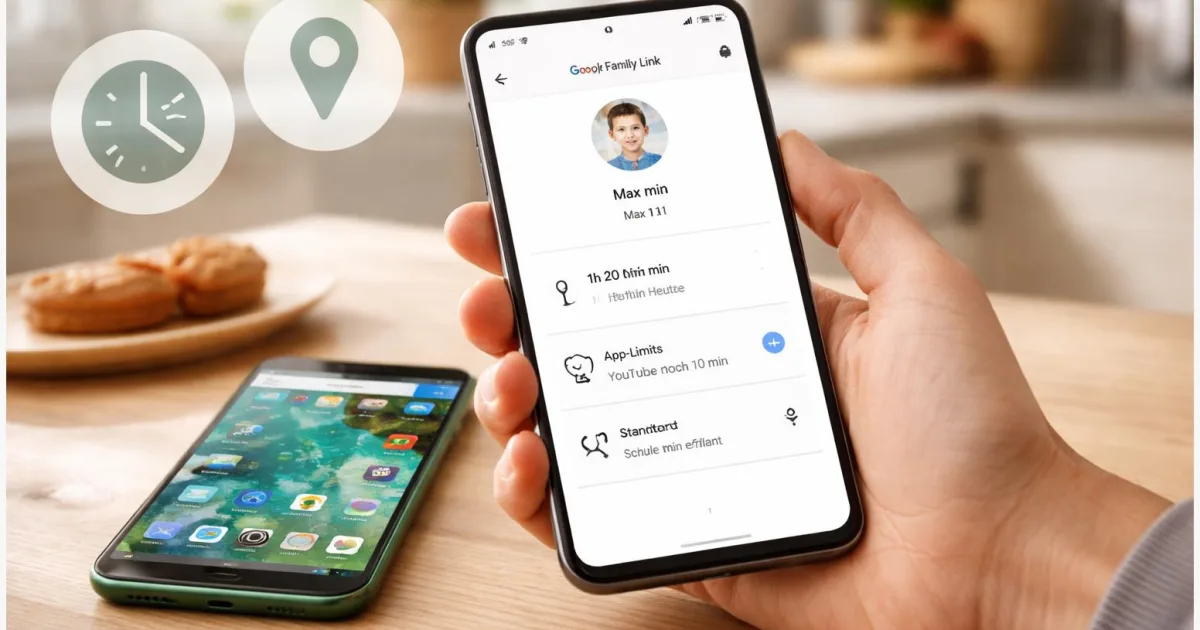 Google Family Link einrichten: Kinderhandy verwalten (App-Limits & Standort)