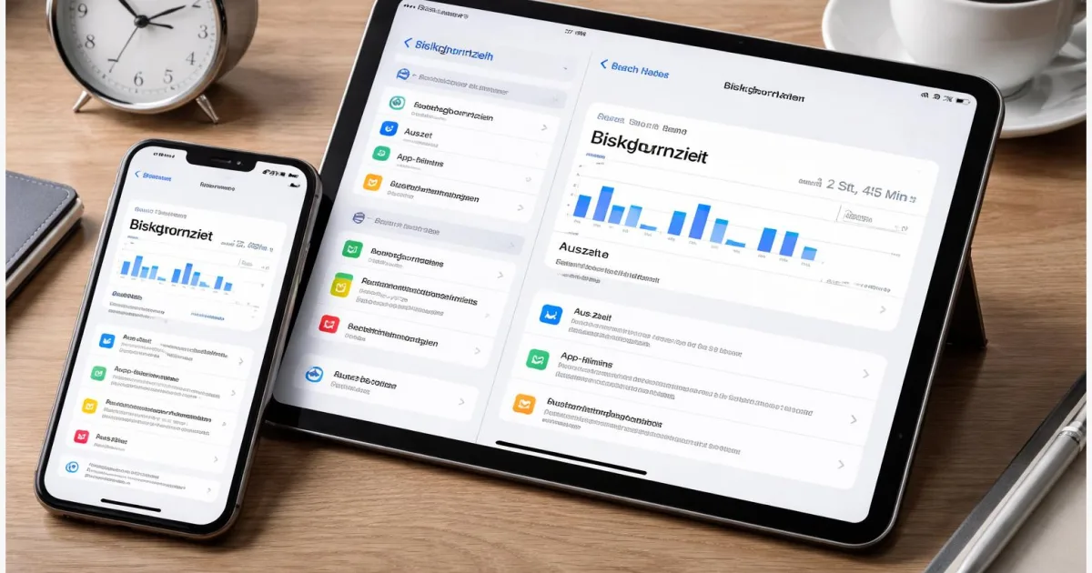 Bildschirmzeit auf iPhone & iPad einrichten: App‑Limits, Auszeit & Code