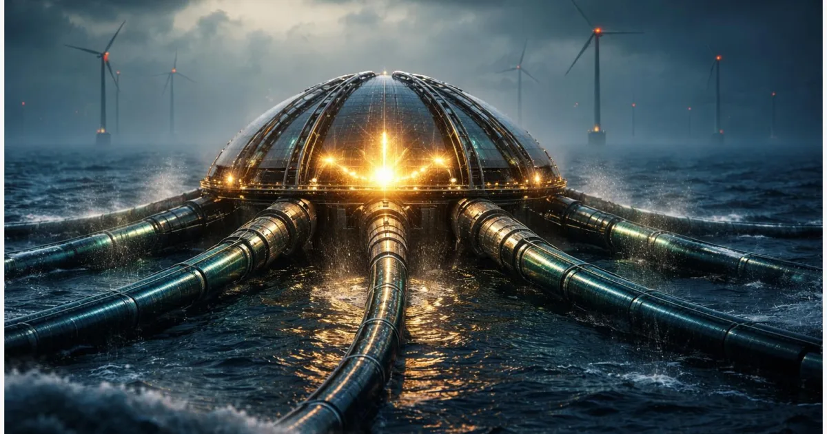 Energieinsel: Zwischen Offshore-Wind und langen Stromkabeln