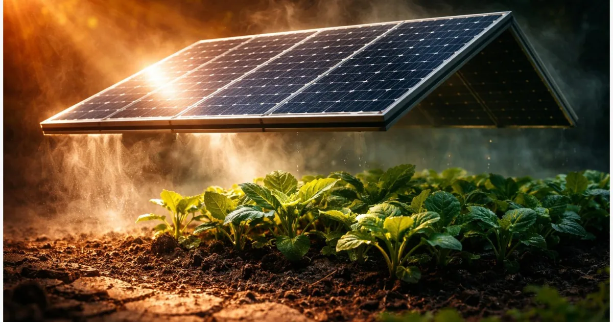 Solaranlagen auf Feldern: Schützen sie Gemüse vor extremer Hitze?