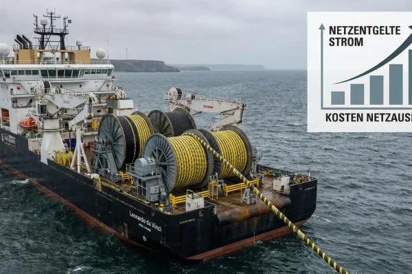 Kabellegung Offhsore mit Spezialschiff