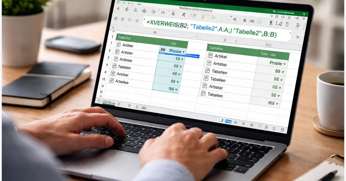 Excel XVERWEIS: So verknüpfst du Tabellen (Schritt für Schritt)