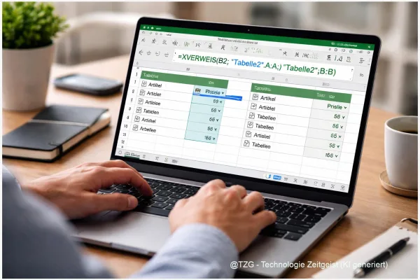 Excel XVERWEIS: So verknüpfst du Tabellen (Schritt für Schritt)