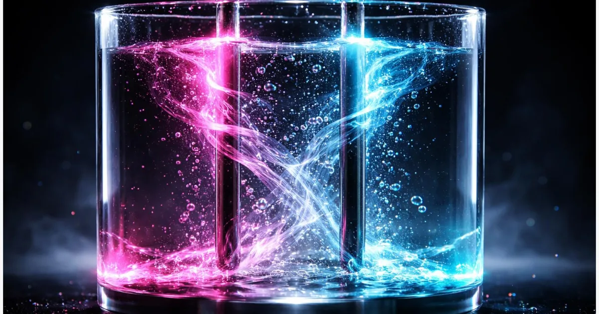 Elektrische Felder: Schnellere Elektrolyse, riskantere Wasserchemie?