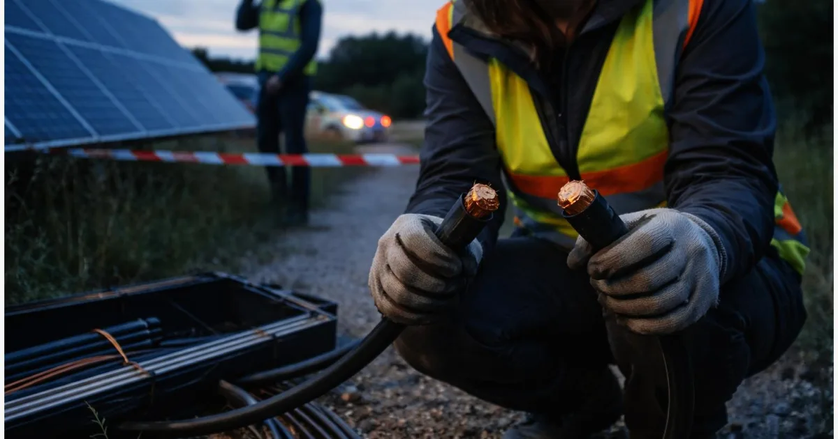 Kupferdiebstahl an PV-Anlagen treibt Kosten hoch