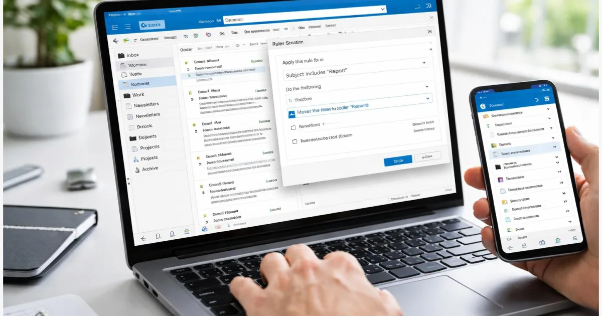 Outlook-Regeln erstellen: E-Mails automatisch sortieren (Web, App, PC)