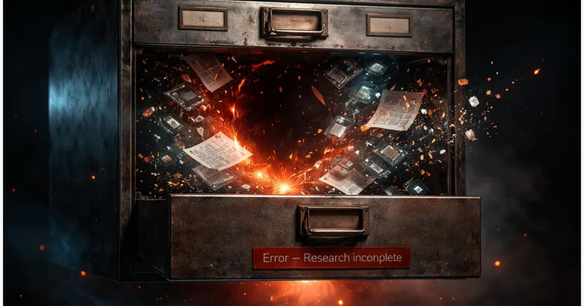 Error – Research incomplete