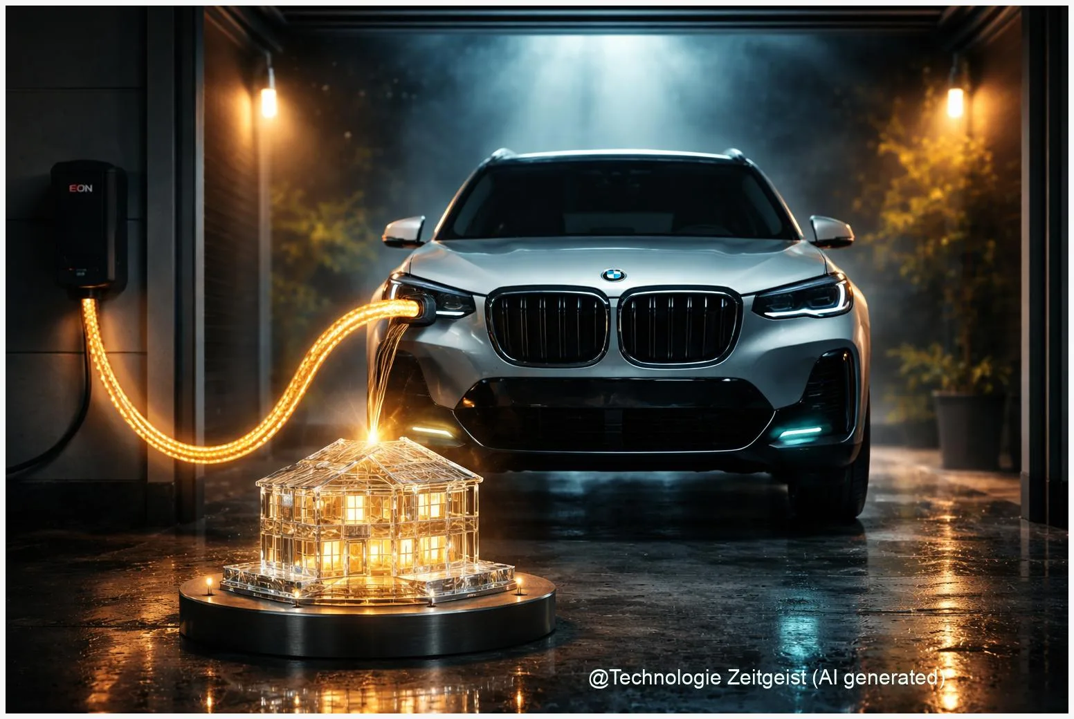 Bidirektionales Laden: BMW und E.ON bringen Strom vom Auto ins Haus