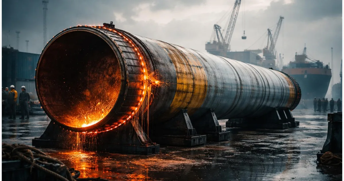 Ørsted beendet Monopile-Fertigung bei SeAH für Hornsea 3