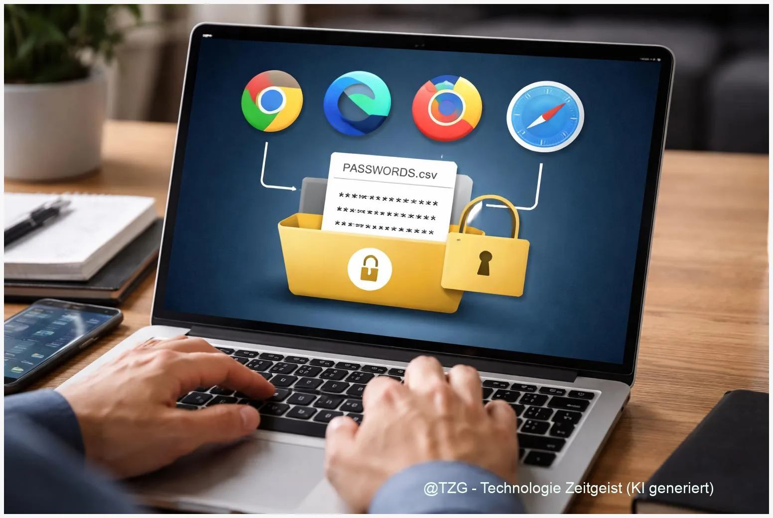 Passwörter exportieren & sicher umziehen: Anleitung für Chrome, Edge, Firefox, Safari