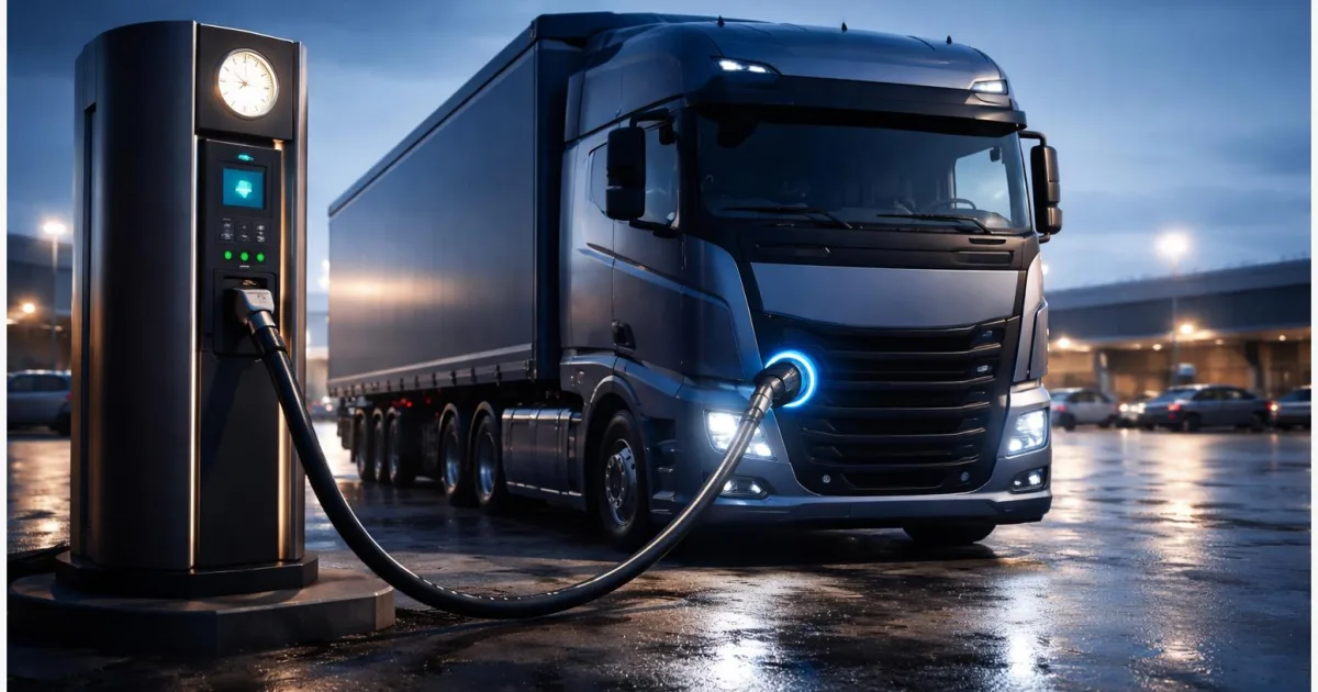 Lkw-Ladepark Frankfurt: planbare Ladefenster am Hub?
